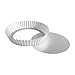 Fat Daddio's Anodized Aluminum Fluted Tart Pan, 10 Inches by 2 Inches
