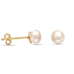 Gold- Pearl Size: 6mm