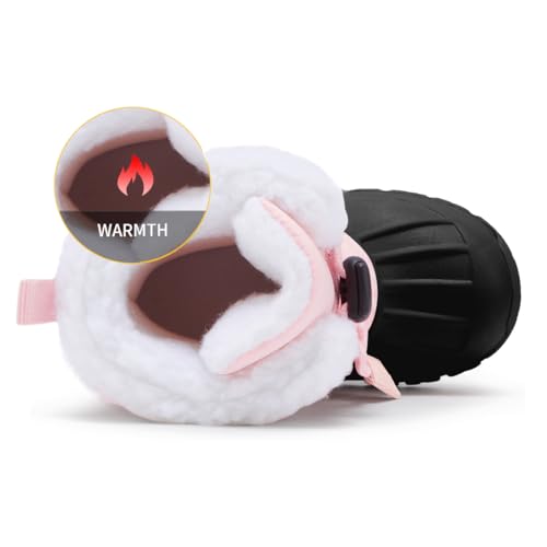 BMCiTYBM Kids Snow Boots Boys Girls Toddler Winter Waterproof Shoes Cold Weather Outdoor Lightweight (Toddler/Little Kids/Big Kids)4