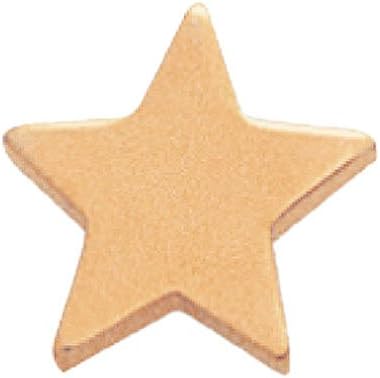 SHOP AWARDS AND GIFTS Flat Gold Star Lapel Pins for Student Appreciation Employee Recognition Award School, Bulk Pack of 12, Poly Bagged, 1/2 Inch