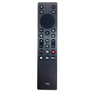 NTQinParts Controle remoto de substituição para TV de voz para TCL 55QM6K 55 polegadas, 65QM6K 65 polegadas, 75QM6K 75 polegadas, 85QM6K 85 polegadas QM6K QLED 4K Smart QD-Mini TV LED (modelo 2025)