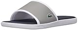 Lacoste Men's L30 Sport Slide Flip Flop, Gray/Navy, 11 M US