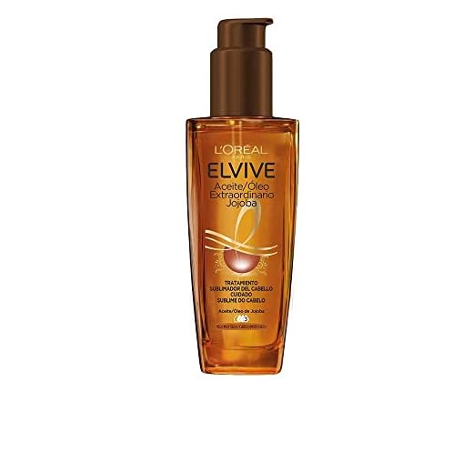L'Oréal Paris Aceite Tratamiento Sublimador Para El Cabello, Para Todo Tipo de Pelos, Elvive Aceite Extraordinario de Jojoba, 100 ml