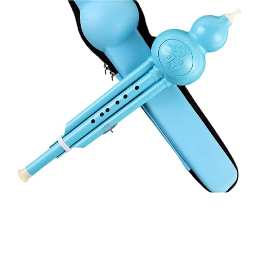 Hulusi en Si Bémol Majeur instrument de musique traditionnel bleu résistant aux chutes