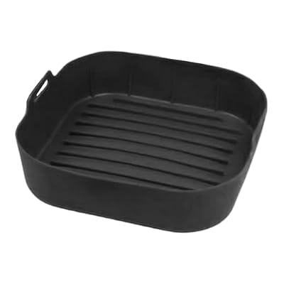 Air Fryer Liners,Reusable Mats with Handle - Pot Oven Liner Baking Tray Pan | for Microwave Oven Cooking Vegetable Dishes Pizza Sausage Bacon Snack Cake Kitchen Home Party