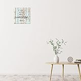 I Think to Myself What A Wonderful World Wooden Fence Signs Reclaimed Wood Plaque Hand Painted...