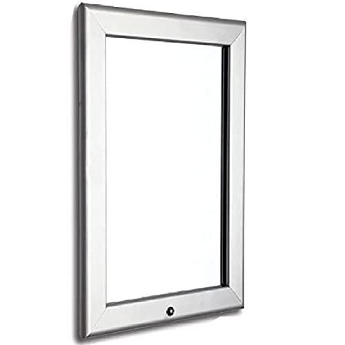 A4 Aluminium Silver Lockable Outdoor Snap Frames Poster Holder A4 SIZE