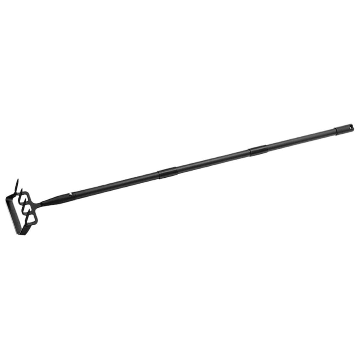 Rastrillo de Deshierbe para Jardín, Azada de Acero Inoxidable Negro | Herramienta Manual para Labrar, Aflojar Tierra y Abrir Zanjas, Uso de Jardinería, Formato Pequeño