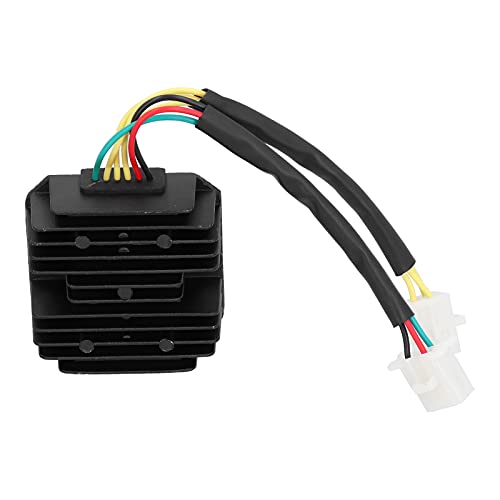 Akozon Retificador regulador, retificador regulador de tensão 6 fios de substituição para scooter 25