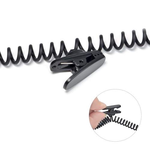 UAYESOK Funk Ohrhörer 3.5mm Klinke Höre nur zu Kopfhörer G Form Ohrhaken Hörmuschel Funkgeräte Headset 1 Pin Halteclip für Motorola Yaesu Kenwood Security Polizei Lautsprecher Mikrofon Radio