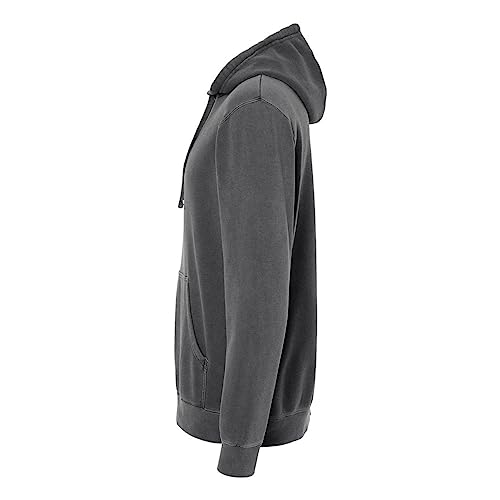 Independent Trading Co Black Pigment Dyed Hoodie BlackL3