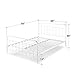 ZINUS Florence Full Panel Metal Platform Bed Frame, Mattress Foundation, No Box Spring Needed, Easy Assembly, White, Queen