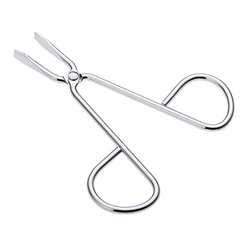 2 PCS Eyebrow Tweezers,Stainless Steel Scissors Shaped Eyebrow Straight Tip Tweezers Clip