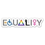 Equality Pride Symbols Equal Rights Vinyl Sticker - Car Window Bumper Laptop - 7'
