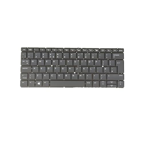 �ėp �m�[�g�u�b�N�L�[�{�[ �ɓK������ For HP EliteBook x360 830 G5 �u���b�N �� UK English Layout