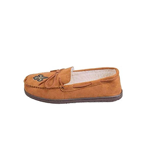 FOCO - FOCO Forever Collectibles Championship NFL American Football International Fan Hausschuhe Mokassin Slippers Pantoffeln (L, NEW ORLEANS SAINTS)