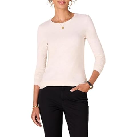 Amazon Essentials Women's Long-Sleeve Crewneck T-Shirt Cover