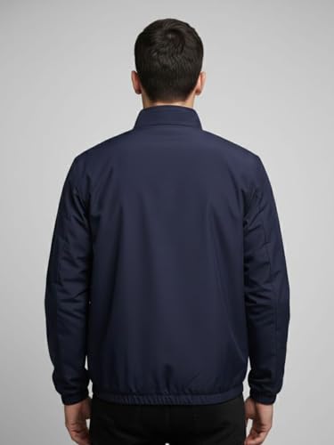 Image of Men Lightweight Zip Up Jacket Full Sleeve Stand Collar Comfortable Regular Fit Jacket For Men