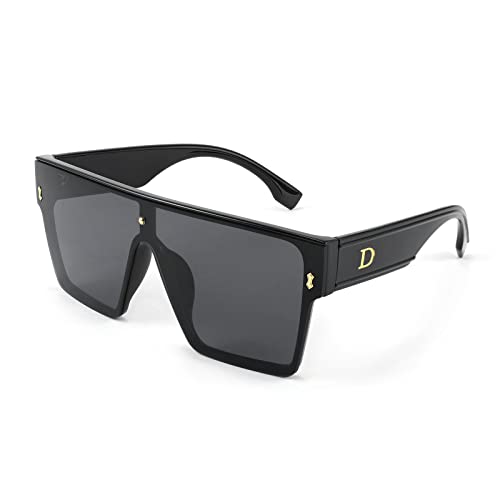 Karsaer Chic Oversized Square Women Men One Piece Sunglasses Fashion Flat Top Large Unisex Sunglasses Women Men K7110