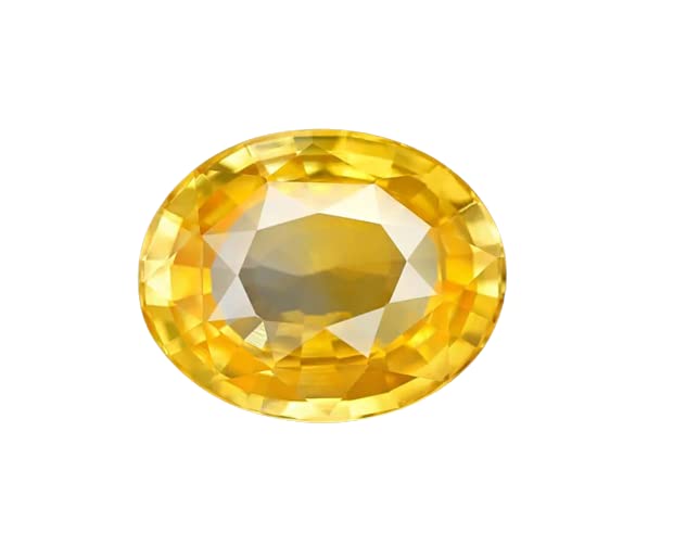 Zafiro amarillo natural de 11.25 ratti pukhraj piedra preciosa suelta en tamaño libre