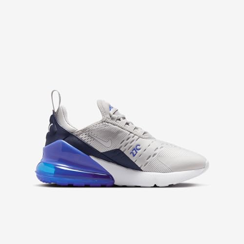 Nike Air Max 270 Big Kids' Shoes (943345-041, Vast Grey/Hyper Royal/Thunder Blue/White)3