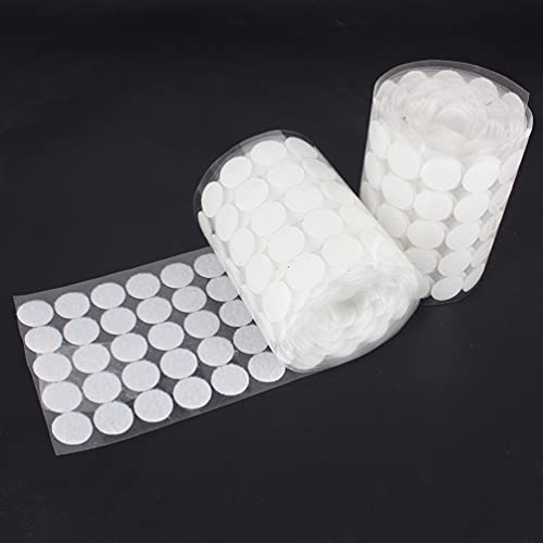TOYANDONA 600 peças de moedas adesivas brancas com pontos adesivos, fita adesiva com pontos adesivos