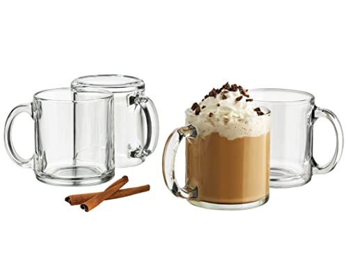 Libbey Robusta Glass Mugs, Set of 12