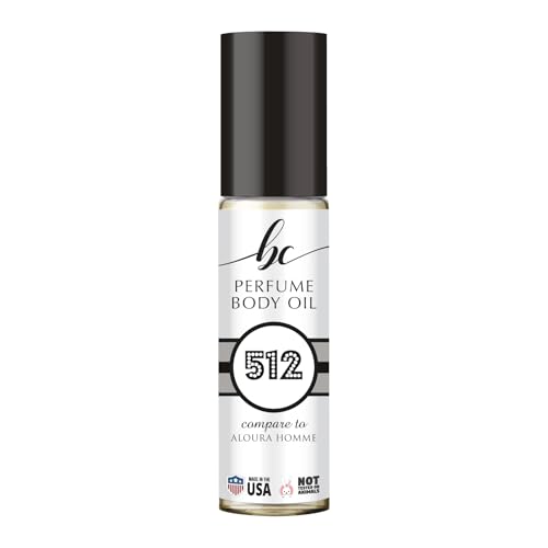 BIOCURA BC Perfume 512 Inspired by Aloura Homme For Men Replica Fragrance Body Oil Dupes Roll-On 0.3 Fl Oz/10ml