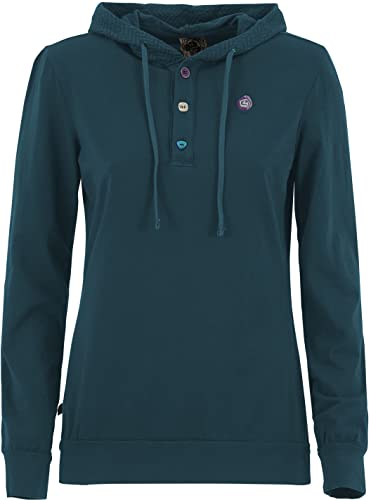 Sweat à capuche E9 Femme Linda 2 uni S avec coupe ajustée et grand confort