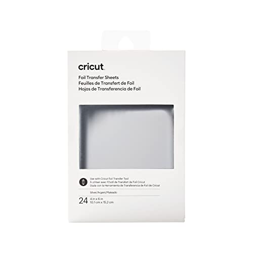 Image of Cricut, foil Transfer Sheet, Rose Gold, 24 Count (Silver)