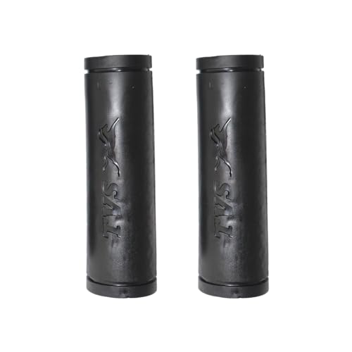 Image of TVS Scooty /Bike Handle Grip Cover (Model 1), Handle Bar Good Grip to Rider, All Weather Protection with Premium Virgin PVC Material |Anti Slip| Riding Accessories - Black (Set of 2)