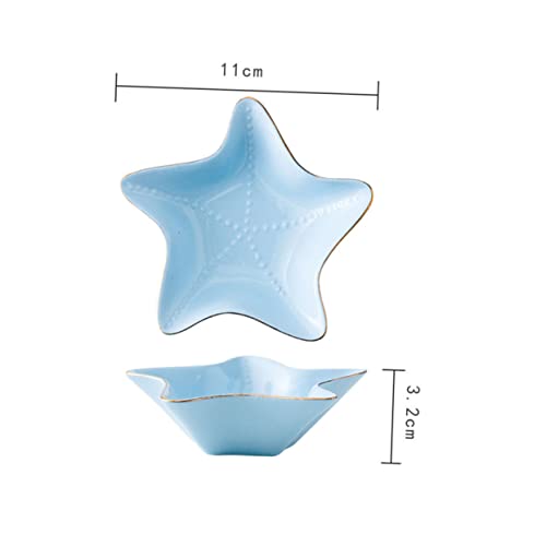 UPKOCH 9 Pçs De Soja Em De Prato Em De Estrela Molho Doméstico Prático Relish De Porcelana Lanche Mi