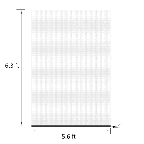 HHTHH 2pcs 5.6x6.3ft Garden Netting Bags with Drawstring Plant Mesh Cover Protect Vegetable Fruit Trees from Insect Birds