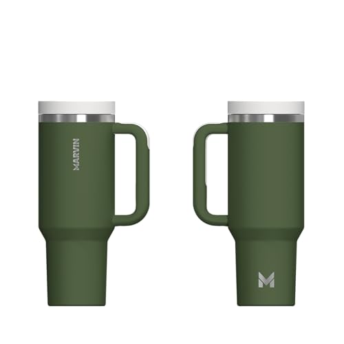 MARVIN TERMO THE HOLDER 1200 ML | Termo de acero inoxidable | Conserva frío 12 horas | Conserva calor 8 horas | Botella de Agua de Acero Inoxidable | Sin BPA | Tapa antifugas | Cadet