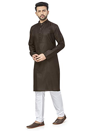 Image of BE ACTIVE Linen Blend Solid Pattern Trendy Comfortable Stylish Full Sleeve Kurta Men's Ethnic Wear