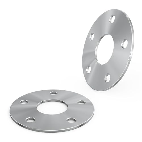Customadeonly 5x120 Wheel Spacers for 2010-2024 Camaro,2014-2020 Impala, 2020-2024 Corvette C8, 2008-2019 CTS, 2020-2023 CT5 (2pcs 5mm Thick) 5x4.72 66.9mm Bore 3/16" Thick