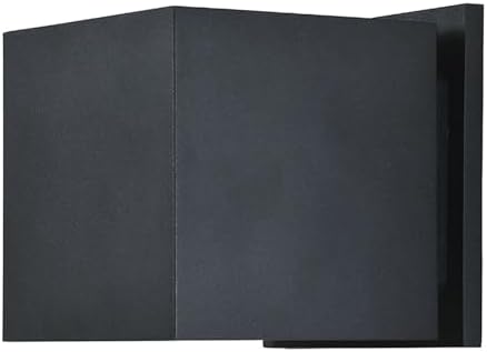 Access 20399LEDMG-BL Contemporary Modern LED Wallwasher from Square Collection in Black Finish,