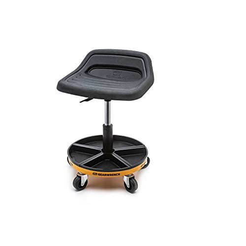 GEARWRENCH Adjustable Height Swivel Mechanics Seat, 18" To 22" - 86994 GEARWRENCH Adjustable Height Swivel Mechanics Seat, 18" To 22" - 86994