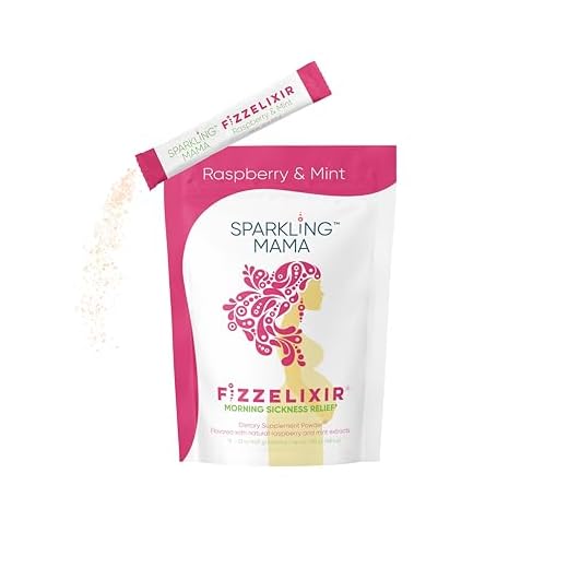 Sparkling Mama Fizzelixir | USA Made. Effervescent Drink Mix Settles The Stomach Ideal for Pregnancy Especially 1st Trimester (Vitamin B6, Magnesium & Folic Acid), (Raspberry Mint (18 Sticks))