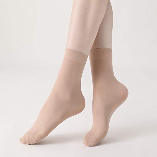 Image of Women's 50D Ankle High Sheer Stocking Socks 12 Pairs