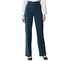 EIMEAR Womens Solid Polyester Blend Trousers