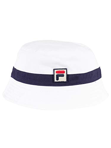 Mens Fila Basil White Peacoat Bucket Hat