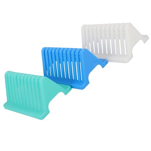 CIYODO 3pcs Slide Rack Plastic Microscope Slides Rack Microscope Slides Holder for Laboratory Microscope Slides Rack for Experiments Laboratory Microscope Slides Holder