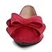 TN TANGNEST Women Fashion Bowknot Flats Comfort Pointed Toe Dress Shoes Red 41(9)