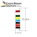 Kull Industries Exam Room Flags, Medical Door Flags for Doctors Offices, Hospitals and Clinics, Customize you Colors, 8 Flag System, 3 inch Short