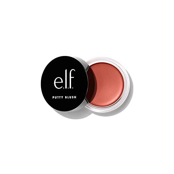 e.l.f. Putty Blush, Creamy & High-Pigment Formula For A Natural Glow, Delivers A Semi-Matte & Powder Finish, Vegan & Cruelty-Free, Bali