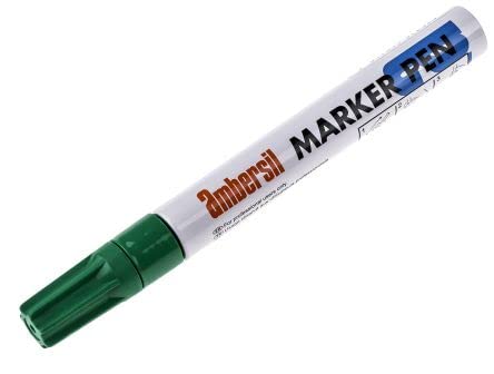 Ambersil 20379 Fibre Tipped Marker Pen, 15 ml, Green