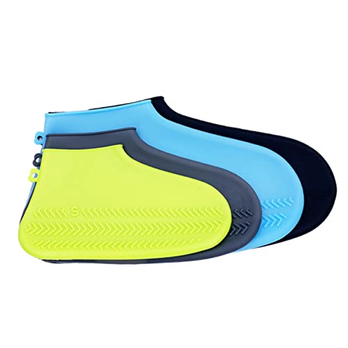 Cubiertas de botas de lluvia de silicona Hemobllo para mujeres y hombres, cubre zapatos antideslizantes para correr, acampar y jardín miniatura 6