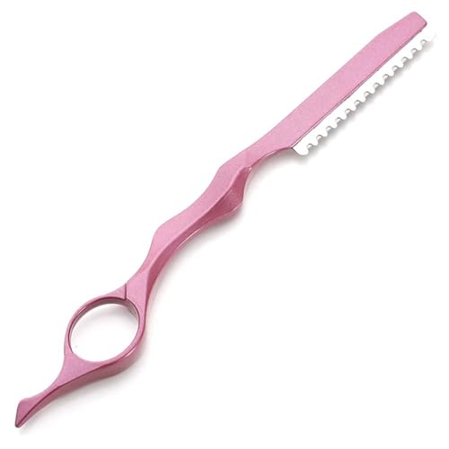 Generic Hair Styling Razor Comb, Professional Thinning Razor, Hair Cutting Tool, Salon & Home Use, Pink