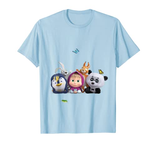 Mascha und der Bär Mascha mit Waldfreunden T-shirt Cover